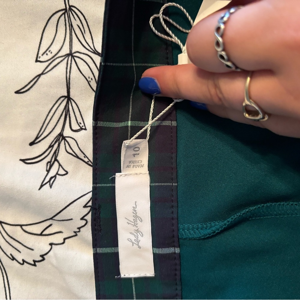 Lady Hagen golf skirt Teal Plaid Skirt